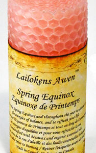 4″ Spring Equanox Altar Lailokens Awen candle