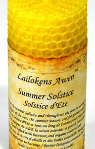 4″ Summer Solstice Altar Lailokens Awen candle