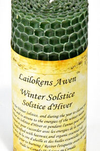 4 1/4″ Winter Solstice Altar Lailokens Awen candle