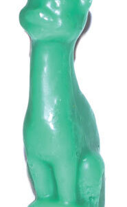 5 1/2″ Green Cat candle