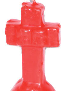 4 1/4″ Red Cross candle