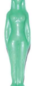 7 1/4″ Green Woman candle
