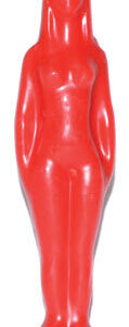7 1/4″ Red Woman candle
