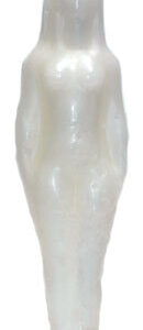 7 1/4″ White Woman candle