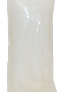 6 1/2″ White Female Gender candle