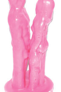 7″ Pink Face to Face Lover candle