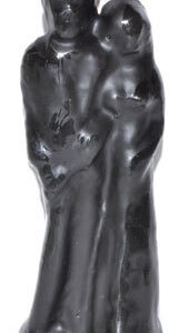 6″ Marriage Black candle