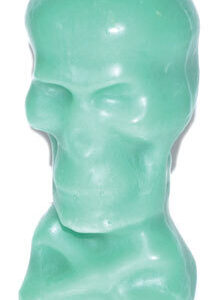 5 1/2″ Green Skull candle