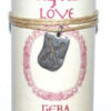 Love pillar candle with Geba Rune pendant Love pillar candle with Geba Rune pendant