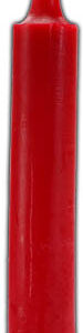 9″ Red pillar candle