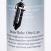 Balance pillar candle with Snowflake Obsidian pendant Balance pillar candle with Snowflake Obsidian pendant