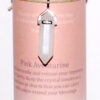 Clarity pillar candle with Pink Aventurine pendant Clarity pillar candle with Pink Aventurine pendant