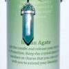 Protection pillar candle with Indian Agate pendant Protection pillar candle with Indian Agate pendant