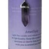 Spirituality pillar candle with Amethyst pendant Spirituality pillar candle with Amethyst pendant
