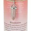 Serenity pillar candle with Blue Sandstone pendant Serenity pillar candle with Blue Sandstone pendant