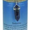 Truth pillar candle with Sodalite pendant Truth pillar candle with Sodalite pendant