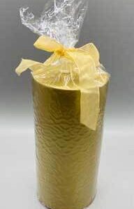 3″x6″ Gold pillar candle