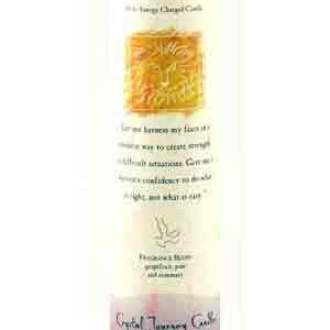 Courage Reiki Charged pillar candle