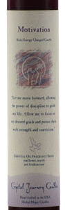 Motivation Reiki Charged pillar candle