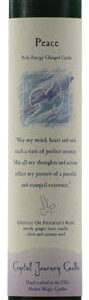 Peace Reiki Charged pillar candle
