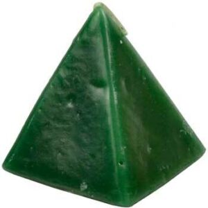 Green Cherry pyramid candle 2 1/2″