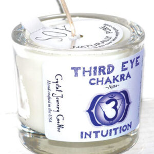 Third Eye chakra soy votive candle