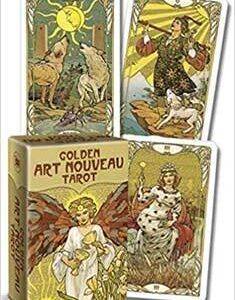 Golden Art Nouveau Mini tarot by Giulia F Massaglia