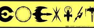 Coexist SciFi bumper sticker