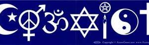 Coexist bumper sticker