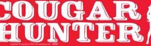Cougar Hunter bumper sticker