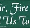 Earth, Air, Fire & Water Bind Us To Her bumper sticker Earth, Air, Fire & Water Bind Us To Her bumper sticker