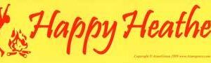 Happy Heathen bumper sticker
