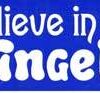 I Believe In Angels bumper sticker I Believe In Angels bumper sticker