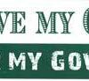 I Love My Country But Fear My Government bumper sticker I Love My Country But Fear My Government bumper sticker