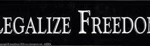 Legalize Freedom bumper sticker