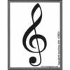Treble Clef bumper sticker Treble Clef bumper sticker