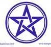 Three Pentagrams Bumper Sticker Three Pentagrams Bumper Sticker