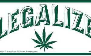 Legalize Marijuana bumper sticker
