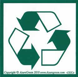 Recycle Symbol bumper sticker