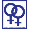 Female/Female bumper sticker