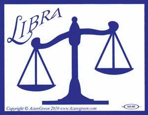 Libra bumper sticker