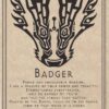 Badger Prayer poster Badger Prayer poster