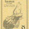 Taurus zodiac poster Taurus zodiac poster