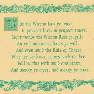 Wiccan Rede (law) poster
