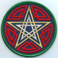 Celtic Pentagram patch 3″