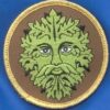 Green Man iron-on patch 3″ Green Man iron-on patch 3″