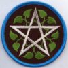 Leafy Pentagram patch 3″ Leafy Pentagram patch 3″