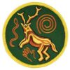 Paleo Shaman iron-on patch 3″ Paleo Shaman iron-on patch 3″