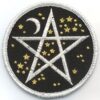 Starry Pentagram iron-on patch 3″