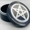 4″ Pentagram inlay soapstone black box 4″ Pentagram inlay soapstone black box